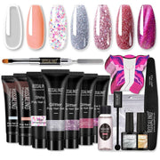 Nail Extension Gel Set Poly Nail Gel Kit Nail Art Starter Kit