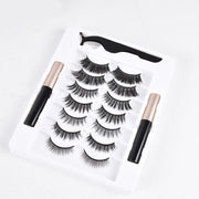 7pcs Magnetic Eyelashes Eyeliner Tweezers Set