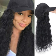 Hat Wig Baseball Cap Curly Hair Extensions
