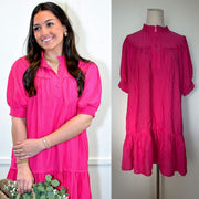Pleat Mini Dress