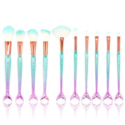 10pcs Mermaid Make Up Brushes Makeup Brush Set
