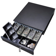 Heavy Duty Cash Drawer Box RJ11 POS Register 5 Note 5 Coin Removable Tray