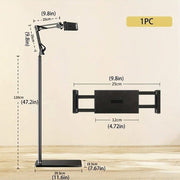 Floor Tablet Phone Stand 360 Degree Flexible Arm Holder 170cm Height