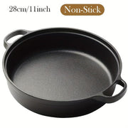 28cm Cast Iron Skillet Frying Pan 11 Inch Pre Seasoned Oven Safe