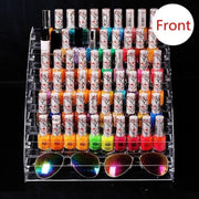 7 Tier Clear Acrylic Nail Polish Organizer Display Rack Stand Holder Storage Shelf
