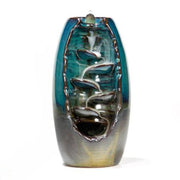 Ceramic Waterfall Backflow Incense Burner Incenser Holder Aromatherapy