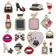 13pcs Craft Supplies Small Colorful Charms Pendants
