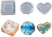 3pcs Ashtray Resin Moulds Silicone Molds