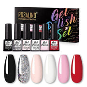 Gel Nail Polish 6 Bottle Pack