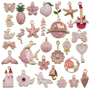 31pcs Craft Supplies Small Colorful Charms Pendants