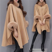 Cape Jacket Fur Poncho Womens Clothing Size 20