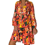 Shirt Dress Floral Dresses Boho Womens Clothing Plus Size 20