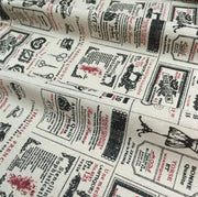 Cotton Linen Fabric Vintage 1x1.5M