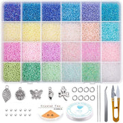 Glass Seed Beads Jump Rings Tools Jewellery Making Kit