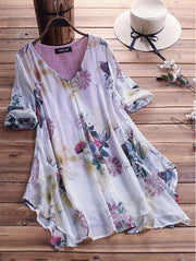 Floral Shirt Dress Boho Summer Dresses Womens Clothing Size 30