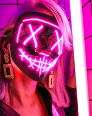 Glow LED Party Costume Mask Halloween Masks