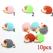 Hedgehog Charms DIY 10 Pack