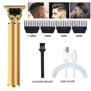 T9 Cordless Hair Trimmer Professional Precision T-Blade Clipper Beard Detailer