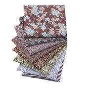 8 Style Fabric Patchwork Bundle 100% Cotton 50x50cm