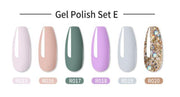 Gel Nail Polish 6 Bottle Pack