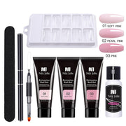 Extension Gel Nail Kit + Mini Nail Lamp UV Extension Gels