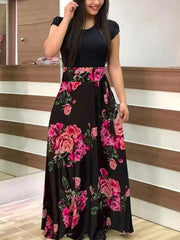 Maxi Dress Ball Summer Floral Dresses Womens Clothing Size 16