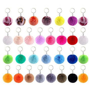 195pcs Acrylic Blank Keychain Pendant Tassels Discs Pom Poms DIY Set