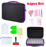 94pcs Diamond Painting Storage Case Organiser 60 Bottles & Accessories
