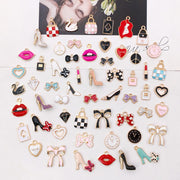55pcs Craft Supplies Small Colorful Charms Pendants