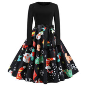 Rockabilly Christmas Dress Womens Clothing Size 8