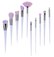10pcs Makeup Brush Set + Cosmetic Bag