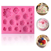 Rose Flowers Silicone Mould Fondant Mold