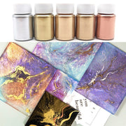 5 x Metallic Pigment Powder Cosmetic Soap Nail Candle Pigment