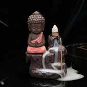 Ceramic Waterfall Backflow Incense Burner Incenser Holder Aromatherapy