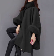 Cape Jacket Fur Poncho Womens Clothing Size 16