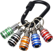 Keychain Screwdriver Drill Bits Holder 1/4'' Hex Shank