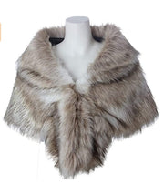 Fur Cape Jacket Shawl Wrap Shrug Womens Clothing Size 12