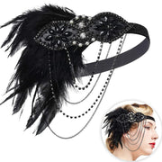 Flapper Headband 1920s Great Gatsby Headpiece