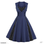 Rockabilly Midi Dress Retro Vintage Dresses Womens Clothing Size 10