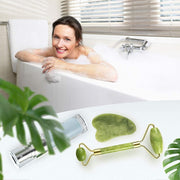 Jade Facial Roller & Gua Sha Massager Tools