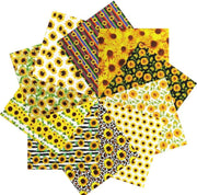 10 Style Fabric Patchwork Bundle 100% Cotton 48x48cm