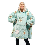 Blanket Hoodie Sweatshirt Ultra Plush Fleece Oversized Unisex