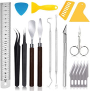 18pcs Plantional Steel Weeding Vinyl Tool Set