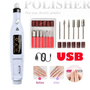 USB Charging Electric Nail File Pedicure Manicure Set