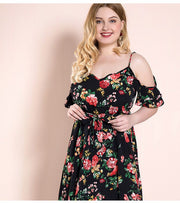 Maxi Dress Off Shoulder Floral Summer Dresses Size 26