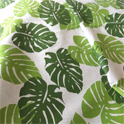 Cotton Linen Fabric Leaves 1x1.5M
