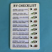 Portable RV Checklist Chore Memo Board