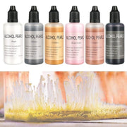 6pcs Metallic Resin Pigment Resin Dye Alcohol Inks Kit