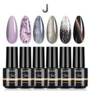 Gel Nail Polish 6 Bottle Pack