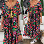 Maxi Dress Floral Summer Dresses Womens Clothing Plus Size 22-24